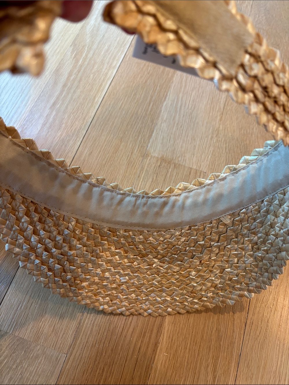 Beach Riot Rattan Visor Sun Hat One Size - Picture 4 of 6